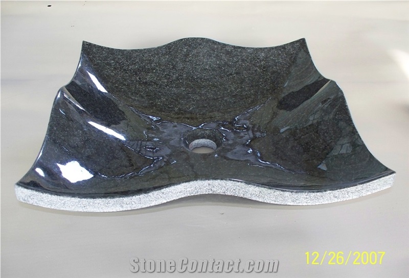 Black Granite Bathroom Sink from China