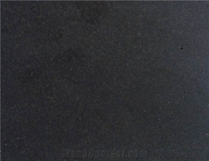 Black Honed Andesite Stone, China Black Basalt Slabs & Tiles