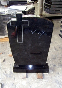 Celtic Cross Headstone, Black Granite Headstone