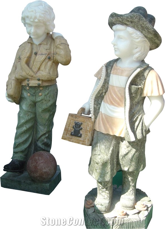 Child Figure Marble Statue