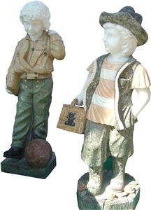 Child Figure Marble Statue