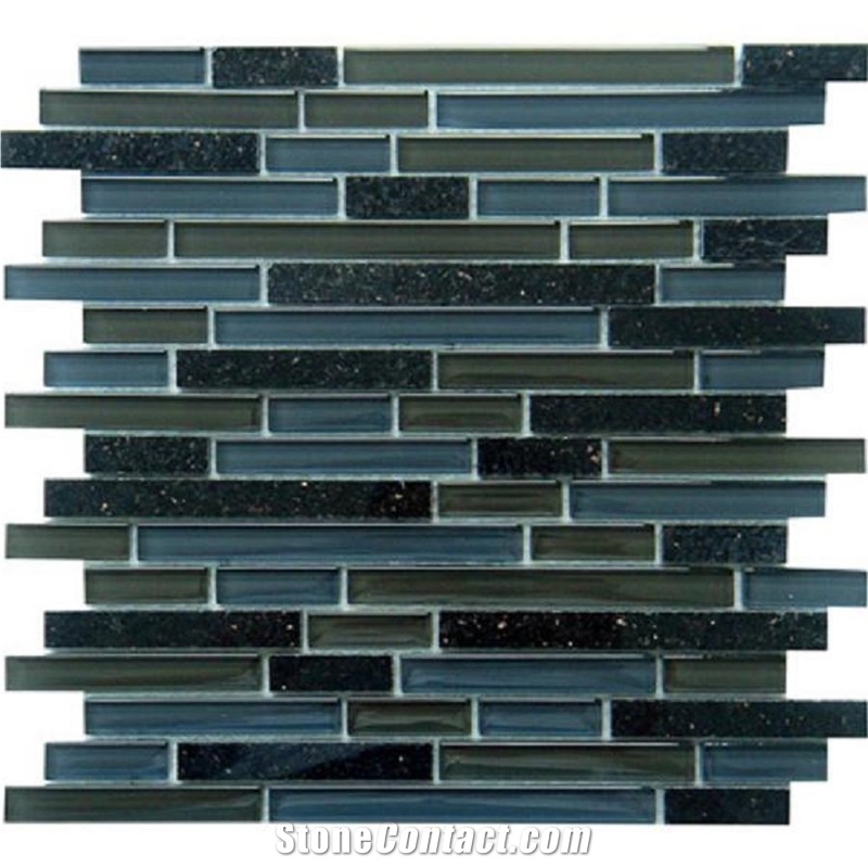 Glass Mix Marble Mosaic Stone Tile