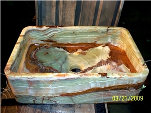 Green Onyx Stone Basin