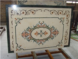 Marble Waterjet Inlay Table Tops