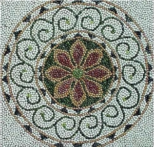 Pebble Stone Mosaic Medallion