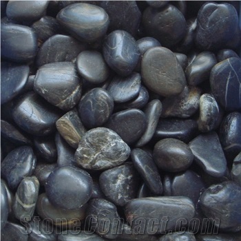 Black Color Pebble Stone