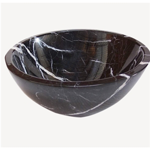 China Marquina Marble Bathroom Sink, Wash Basin
