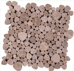Light Emperador Marble Mosaic, Mosaic Tile, Light Emperador Brown Marble Mosaic