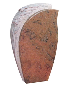 Multicolor Red Headstone, Tombstone, Multicolor Red Granite Headstone