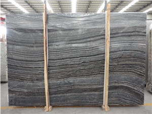 Black Forest Natural Wooden Effect Marble Slabs