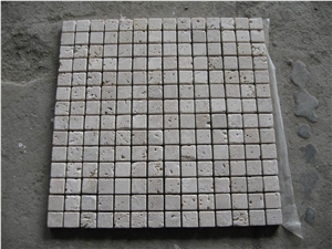 Travertine Mosaic Mosaic Tile, Beige Travertine
