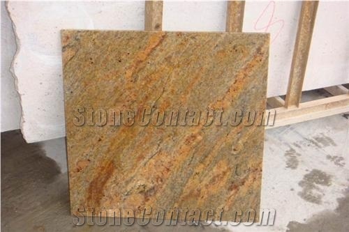 Madura Gold Granite, India Yellow Granite Slabs & Tiles