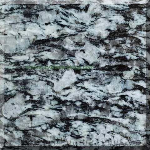 Wave White Granite, Spray White Granite Tiles