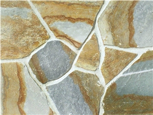 Sykis Quartzite - Multicolor, Sykes Quarzite ,Sykis Yellow Quartzite Flagstone