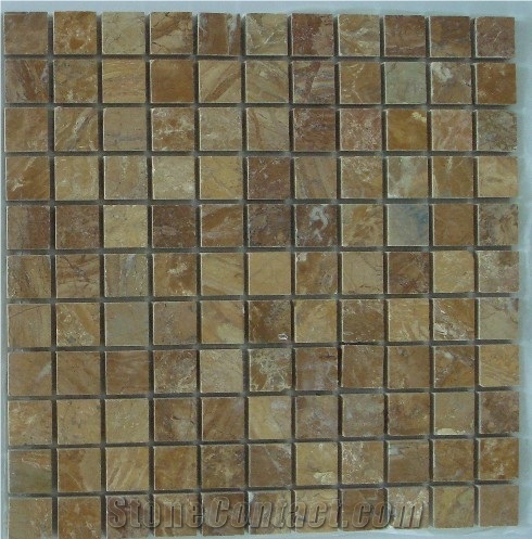 M097-25P, Brown Marble Mosaic