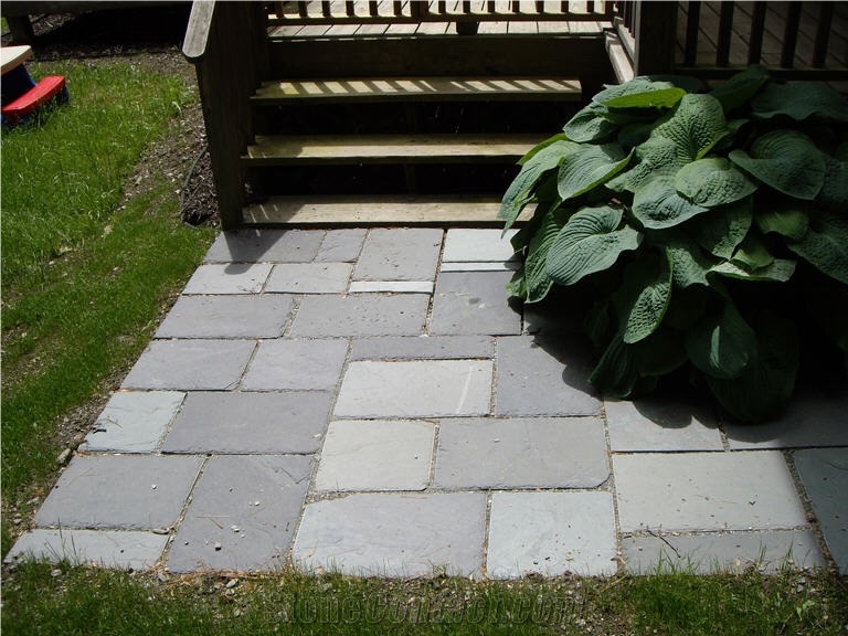 Vermont Gray Slate Pavers, Grey Slate Pavers from United States
