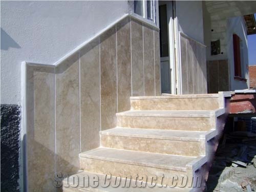 Ladder, Rosalia Pink Marble Stairs,Steps