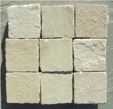 Mint Sandstone, Gwalior Mint Fossil Beige Sandstone Cobble, Pavers
