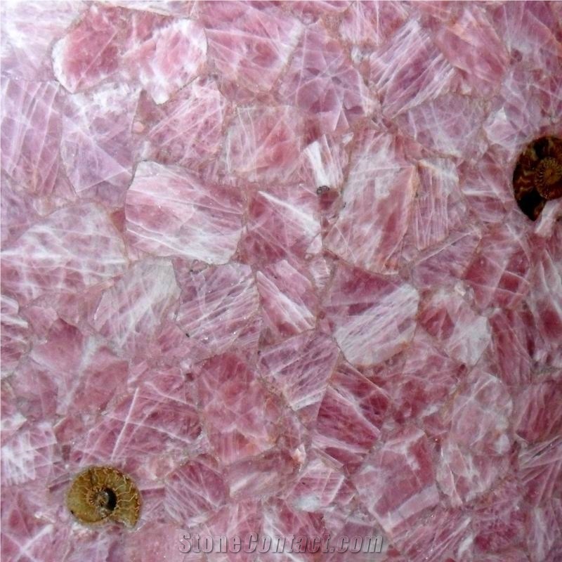 Pink Agate Semiprecious Stone/Rose Quartz Agatez03 from China