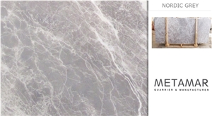 Nordic Grey Marble Slabs, Turkey Grey Marble
