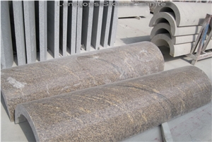 Giallo California Column, Brown Granite Column