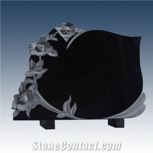 Butterfly Tombstone, China Black Granite Tombstone