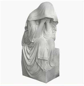 Top Grade Tombstone Statue, China White Marble Tombstone