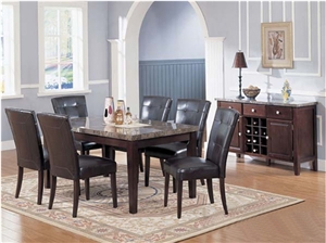 Marble Top Dining Table Top, Emperador Dark Brown Marble Table Tops