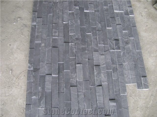 Natural Black Slate Interior Slate Decorative Wall