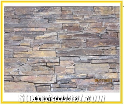 Natural Rusty Cemented Slate Fire Resistant Decora