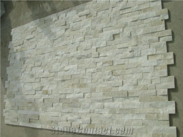 Natural White Quartzite Decorative Wall Panels Int