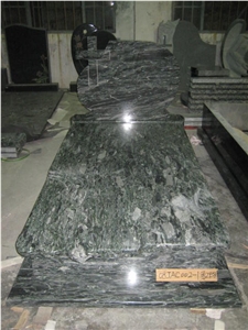 Green Granite Tombstone