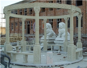 White Marble Sculptured Fountain