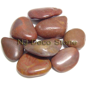 Red Beach Pebble River Stone Decorative Pebble, Pebble Red Sandstone River Stone