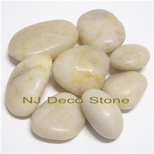 White Pebble Stone Landscape Pebble, Pebble White Marble Pebble Stone