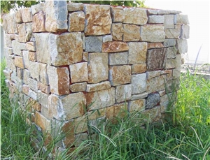 Yellow Limestone Wall Stone