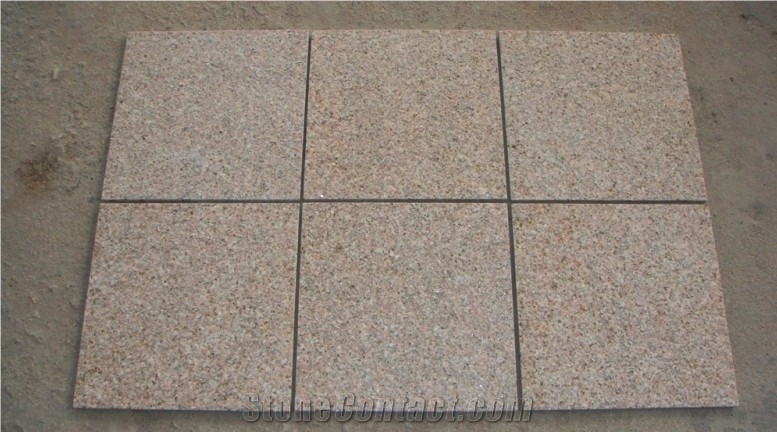 G682 Flamed Granite Tiles, China Yellow Granite