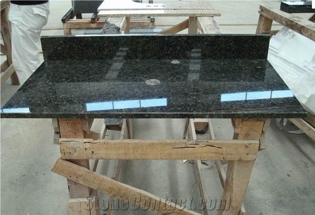 Popular Granite Color Top, Ubatuba Green Granite Kitchen Countertops