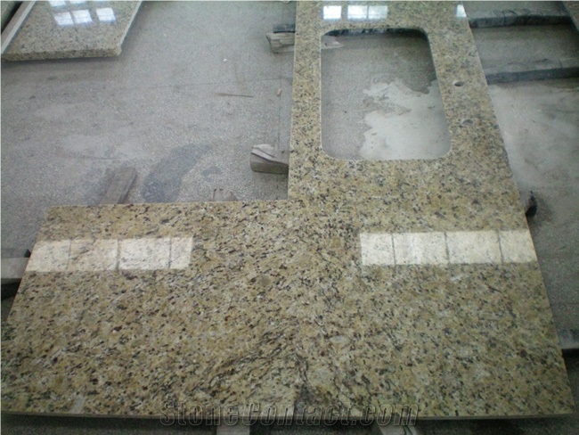 Giallo Venus Countertop Granite Kitchen Top, Yellow Granite