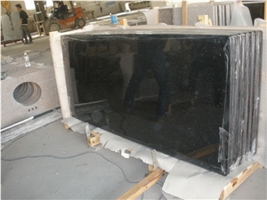Natural Stone Black Galaxy Granite Tiles