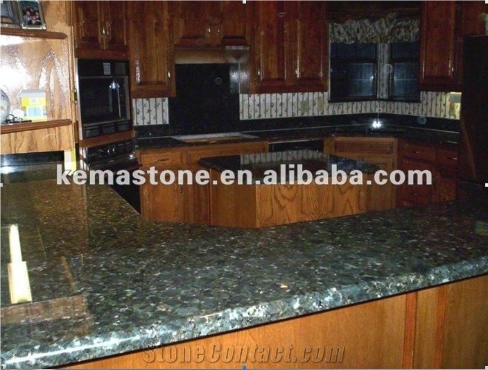 Brazilian Butterfly Green Granite Counter Top, Verde Butterfly Green Granite Kitchen Countertops