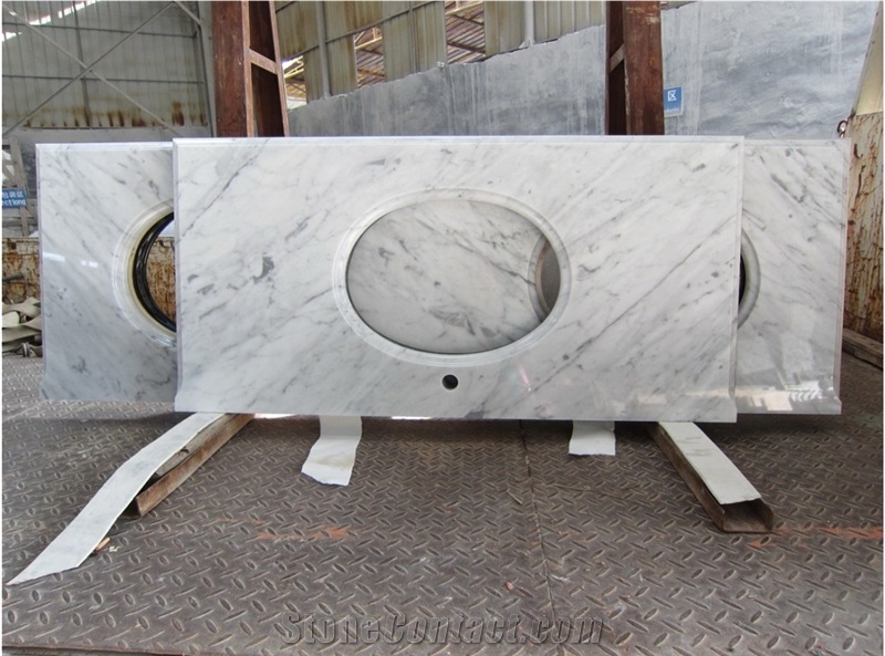 Cararra White Marble Vanity Tops Lowes, Bianco Cararra White Marble Vanity Tops