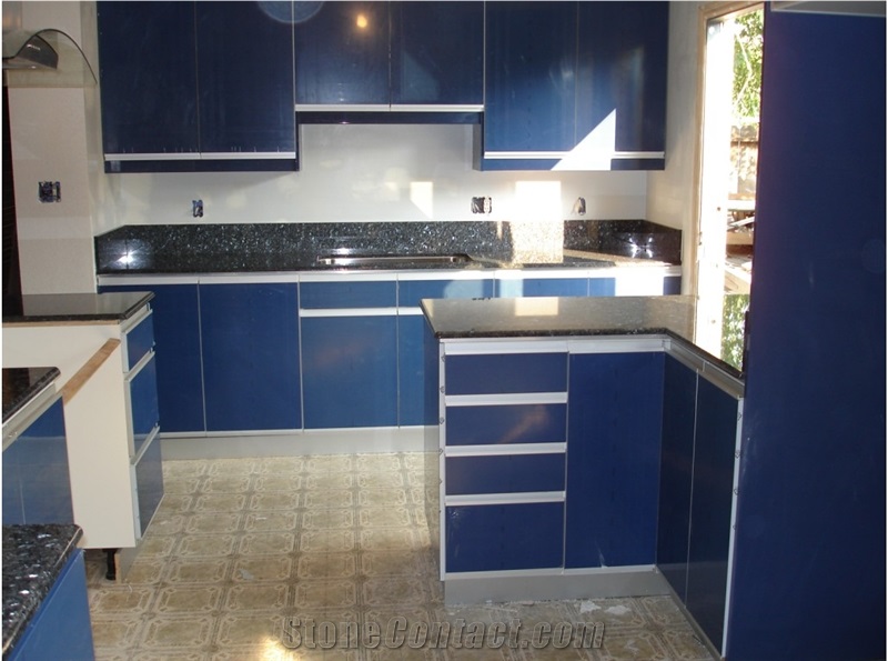 Imported Material Blue Pearl Granite Kitchen Top