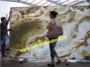 Backlit Crystal Diamond Onyx Glass (J053)