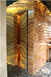 Backlit Onxy Glass Backdrop (J101)