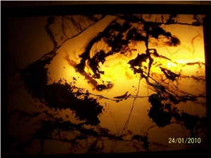 Backlit Onyx Glass Decoration Z-26