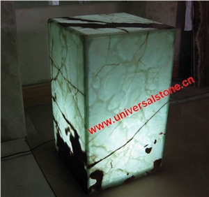 Backlit Onyx Glass Light Box (J78)