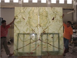 Backlit Onyx Glass Panel (J85)