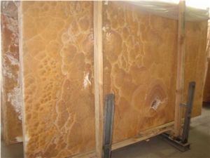 Backlit Onyx Glass Wall (J109)