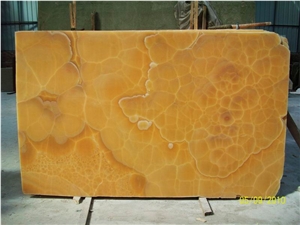 Backlit Orange Onyx Glass Niche Wall(Z-32)